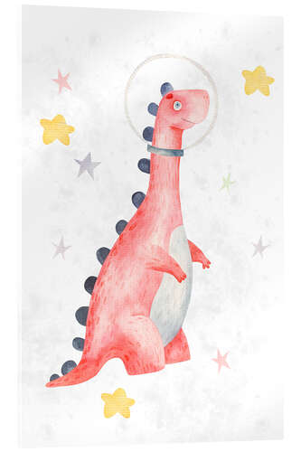 Obraz na szkle akrylowym Dinosaurs in Space II