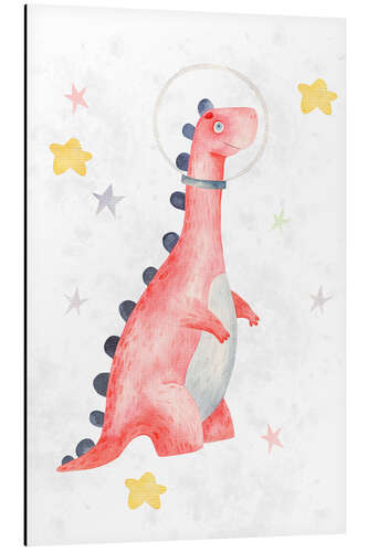 Cuadro de aluminio Dinosaurs in Space II