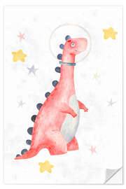 Autocolante decorativo Dinosaurs in Space II