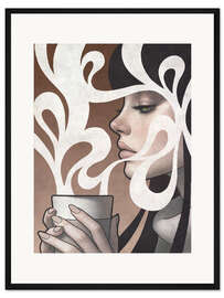 Gerahmter Kunstdruck Kaffeepause