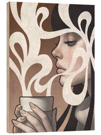 Wood print Coffee Break