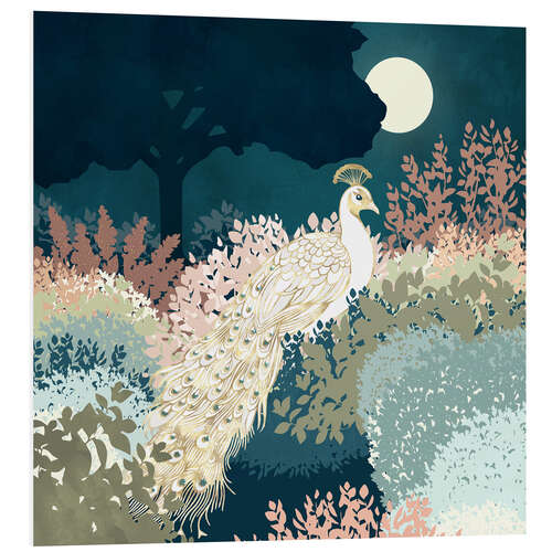 Quadro em PVC Peacock Garden II