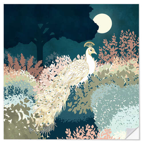 Sticker mural Peacock Garden II