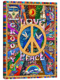 Lienzo Retro Hippy Quilt - Michael Fishel