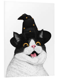 Hartschaumbild Halloween-Katze