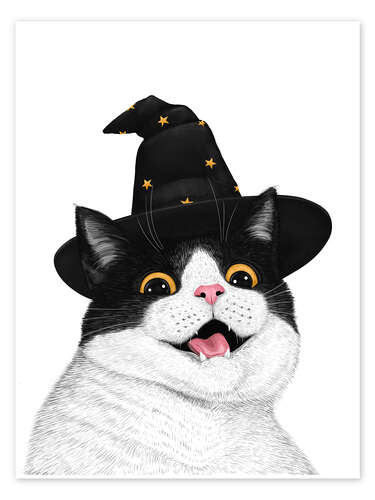 Póster Halloween cat