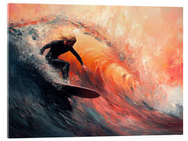 Acrylic print In the Heart of the Wave