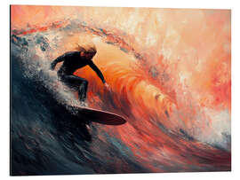 Aluminium print In the Heart of the Wave