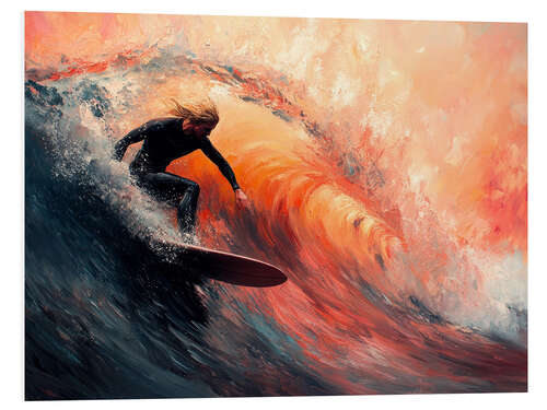 Foam board print In the Heart of the Wave