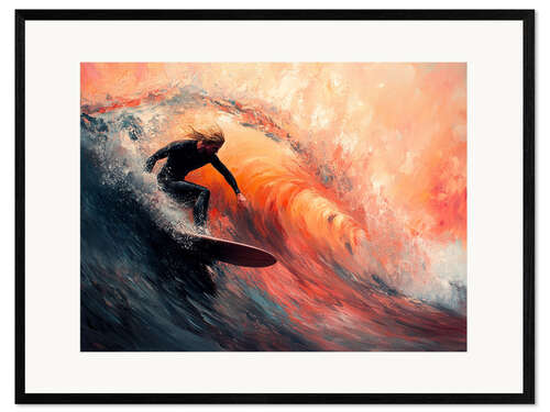 Framed art print In the Heart of the Wave