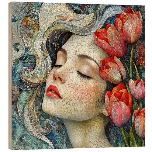 Puutaulu Crimson Petals, Gentle Soul