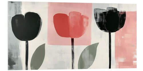 Tableau en PVC Three Tulips