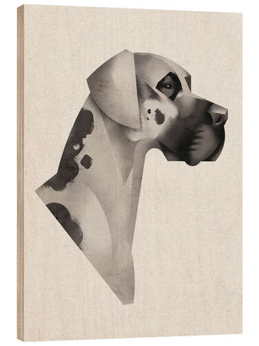 Cuadro de madera Great Dane
