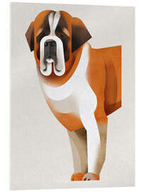 Tableau en verre acrylique Saint Bernard - Dieter Braun