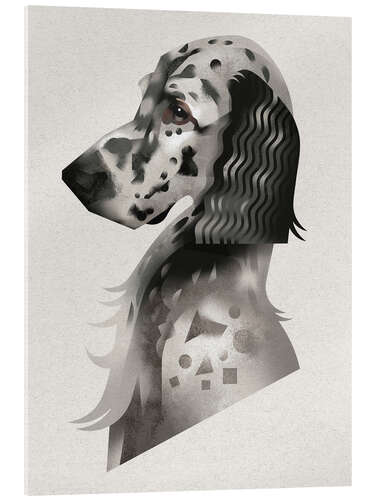 Tableau en verre acrylique English Setter