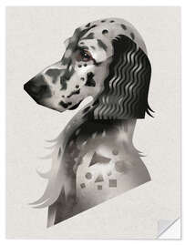 Wandsticker Englischer Setter - Dieter Braun