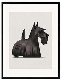 Gerahmter Kunstdruck Scottish Terrier