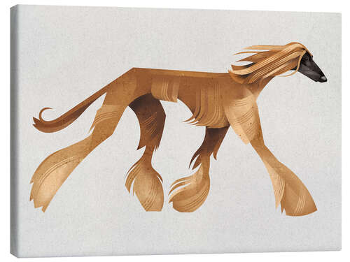 Stampa su tela Afghan Hound