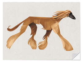 Vinilo para la pared Afghan Hound - Dieter Braun