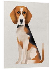 Hartschaumbild Beagle