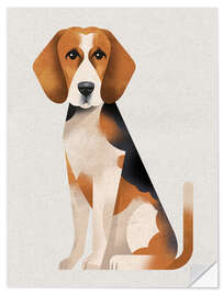 Vinilo para la pared Beagle