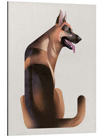 Cuadro de aluminio German Shepard - Dieter Braun