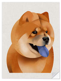 Vinilo para la pared Chow Chow
