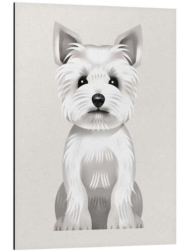 Aluminiumtavla West Highland Terrier