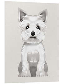 Hartschaumbild West Highland Terrier