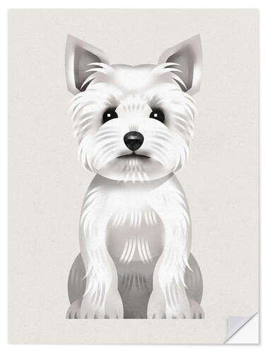 Vinilo para la pared West Highland Terrier
