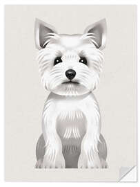 Vinilo para la pared West Highland Terrier