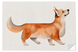 Wandsticker Corgi - Dieter Braun