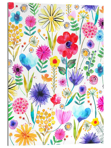 Gallery Print Colourful Spring Garden Flowers