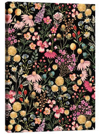 Lienzo Dark Floral Botanical - Ninola Design