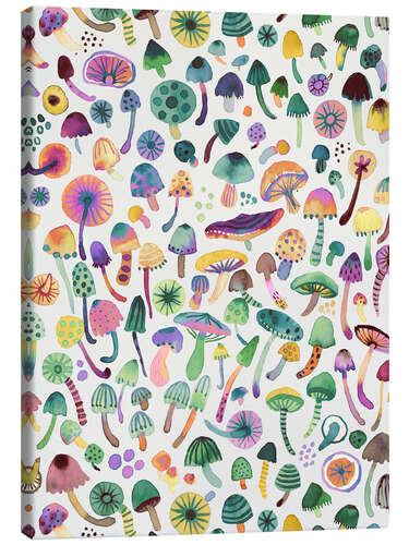 Canvas print Mushrooms Psychedelic Trippy Forest