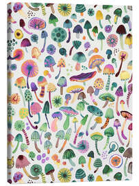 Canvas print Mushrooms Psychedelic Trippy Forest - Ninola Design