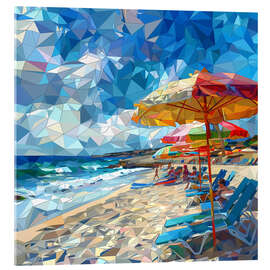 Acrylglas print Blue sea, blue sky - Maria Tuzhilkina