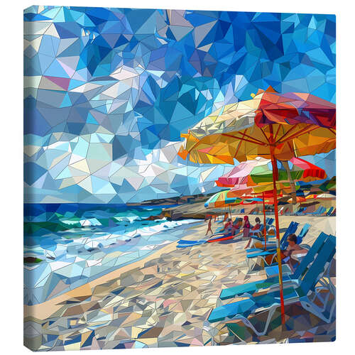 Quadro em tela Blue sea, blue sky