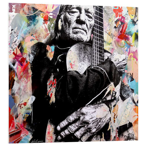 Tableau en PVC Willie Nelson