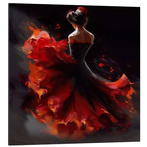 Tableau en aluminium Flamenco dancer