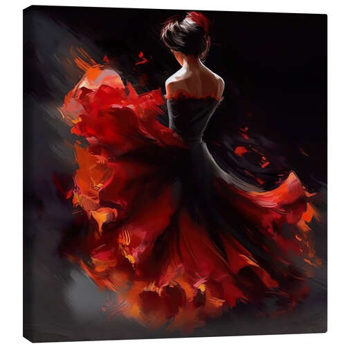 Canvas print Flamenco dancer