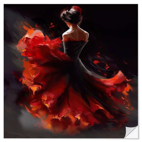 Vinilo para la pared Flamenco dancer