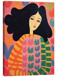 Tableau sur toile Flower Woman - Frank Daske