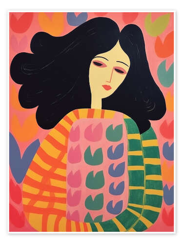 Poster Flower Woman