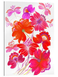 Gallery print Bouquet of bright red flowers