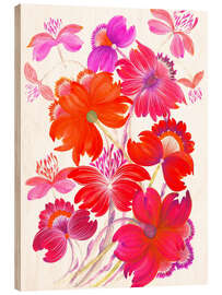 Trebilde Bouquet of bright red flowers