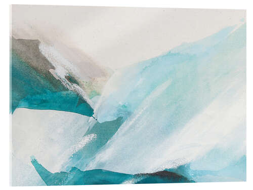 Stampa su vetro acrilico Beautiful Crashing Waves