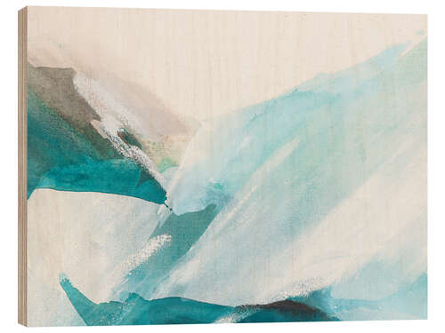 Quadro de madeira Beautiful Crashing Waves