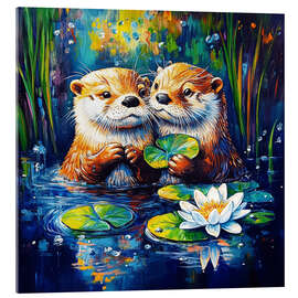 Acrylglasbild Otterly in Love - DejaReve