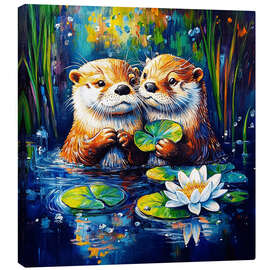 Leinwandbild Otterly in Love - DejaReve